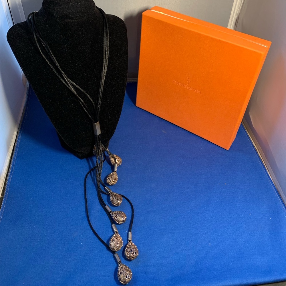 Daniel Espinosa Sterling Silver Drop Necklace.